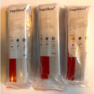 3 Packages of Suptikes Brand Door Draft Stoppers, 39.3 inches long x 2" each
